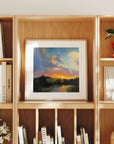 Contemporary small art prints for bookcase - by Rachel Painter, landscape artist