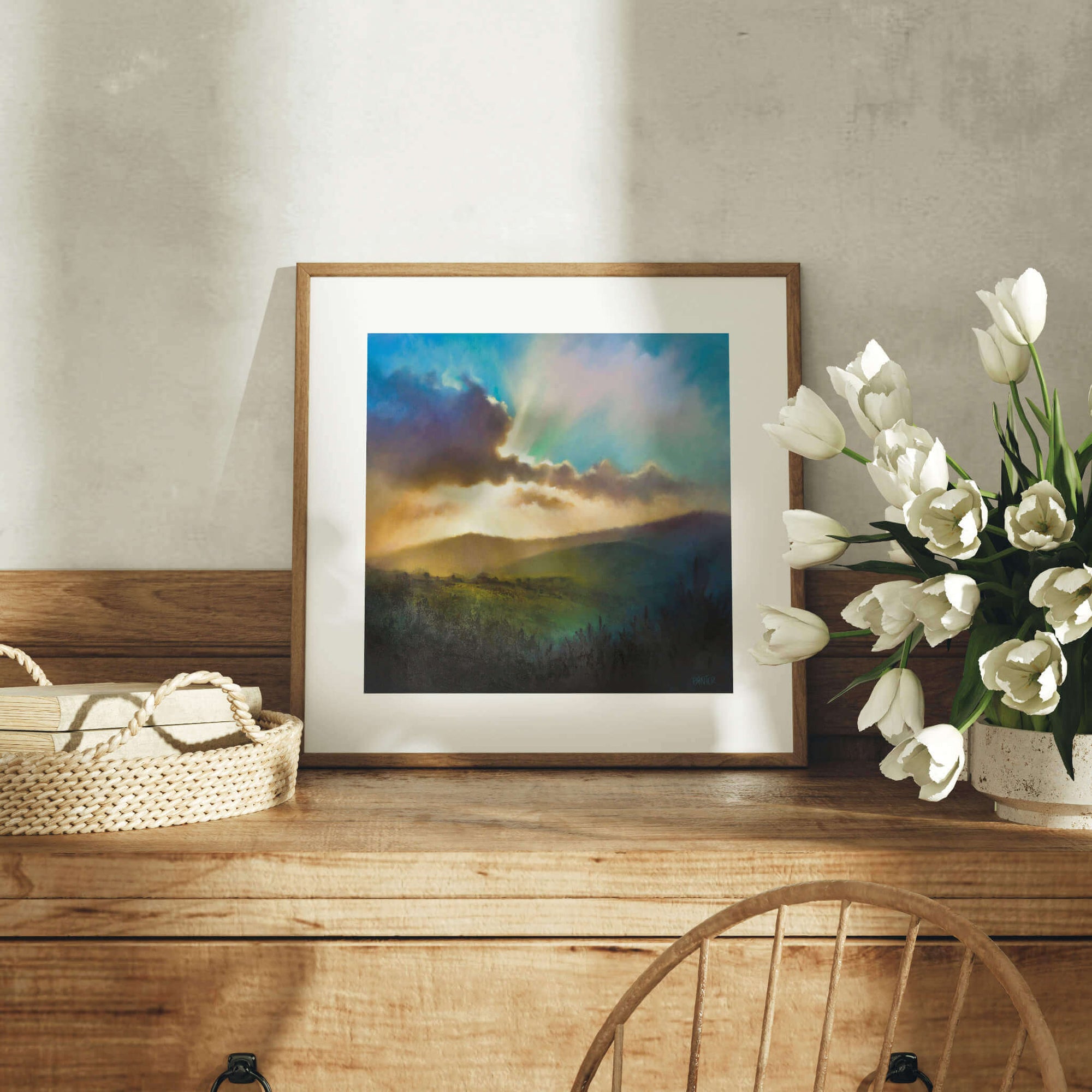 Wall art prints for country cottage decor - by Rachel Painter, contemporary landscape artist