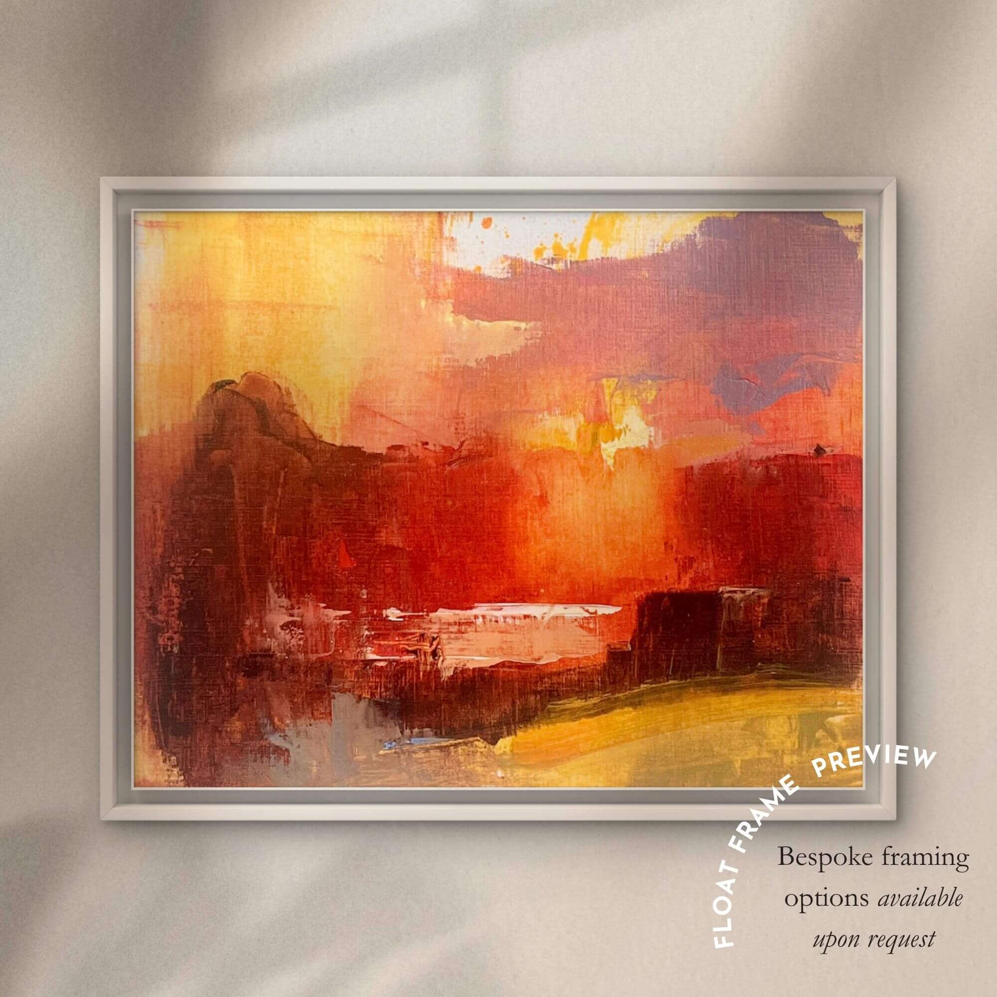 Windswept Love Sunset Study No.1 - Oil On Paper