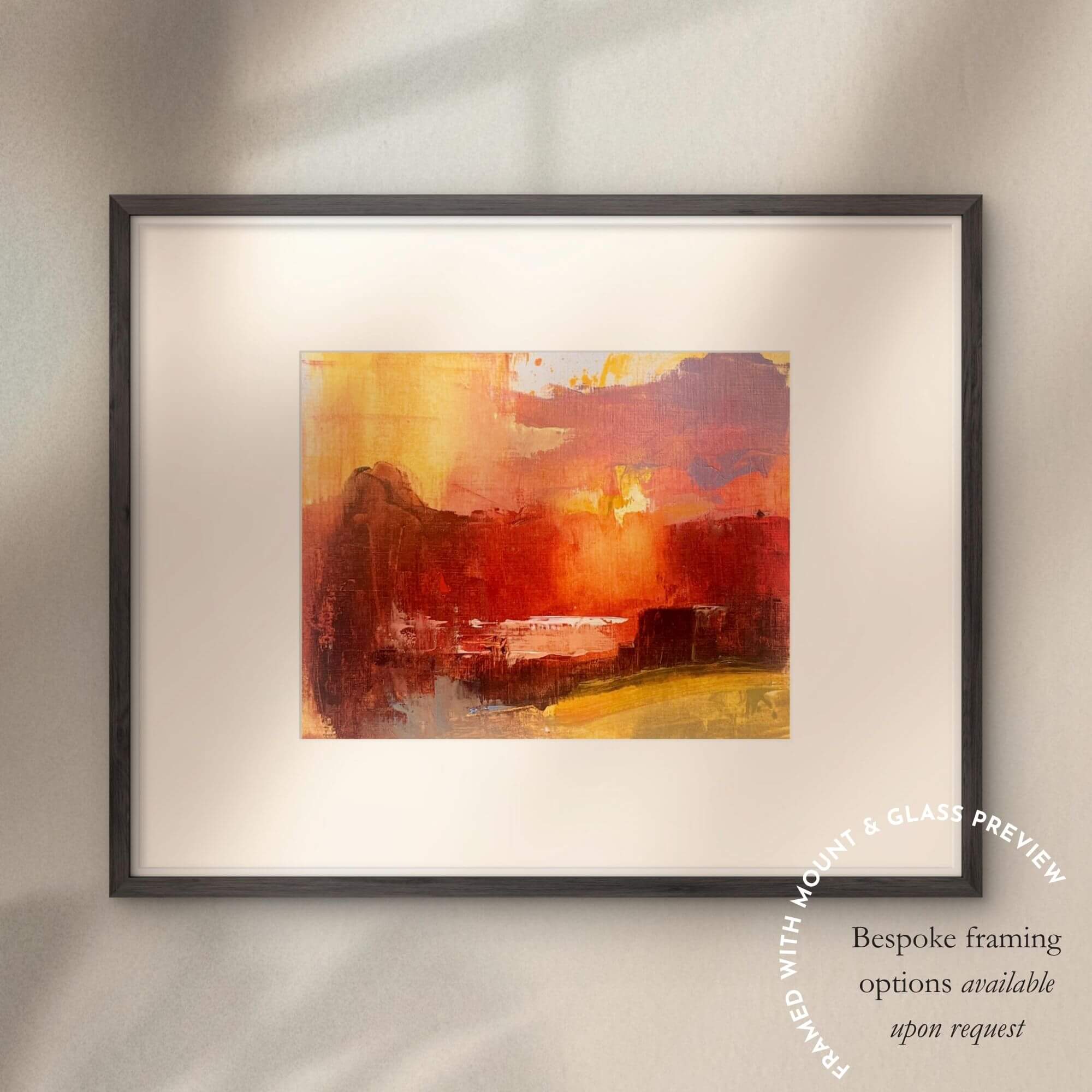 Windswept Love Sunset Study No.1 - Oil On Paper