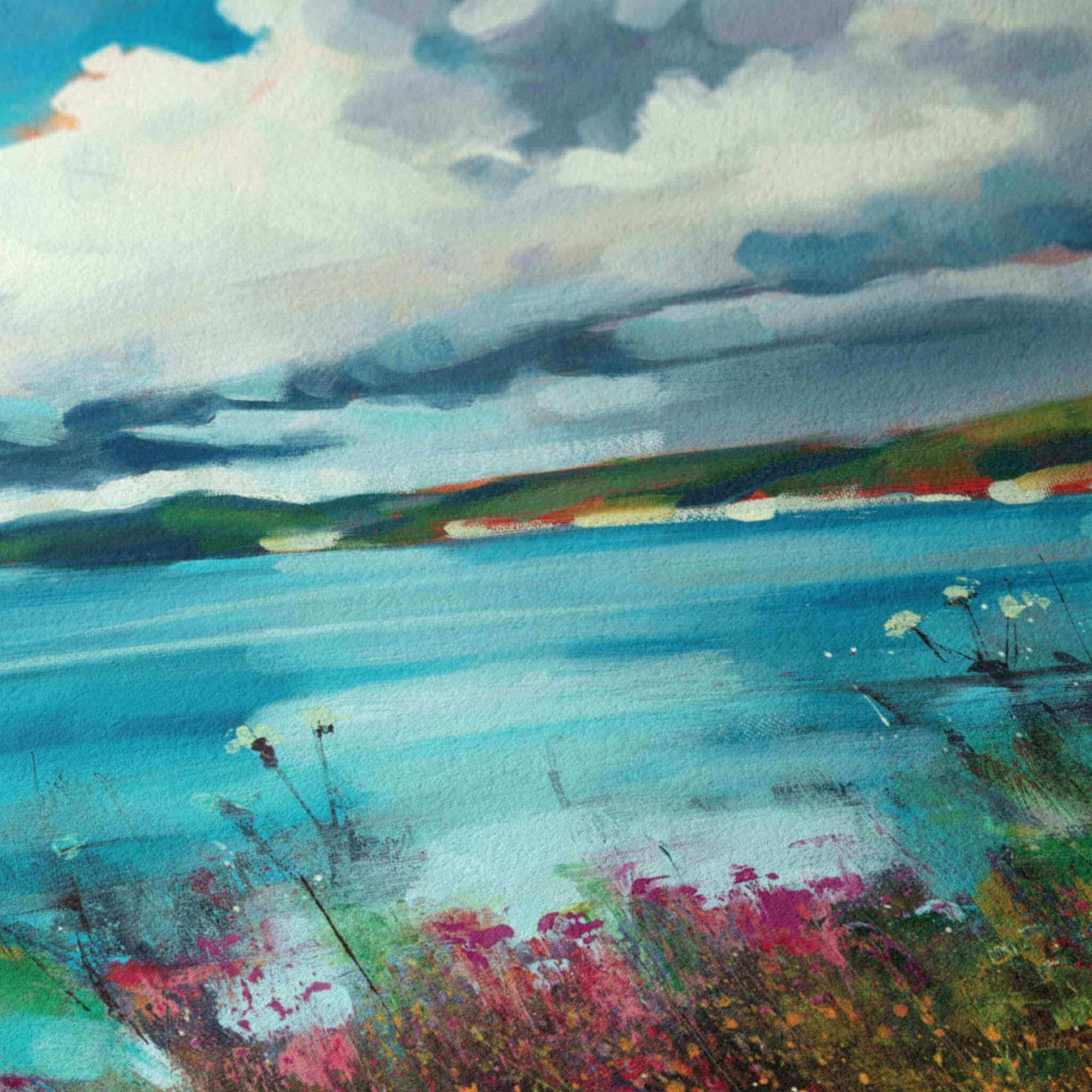 Close up of Giclée art print texture