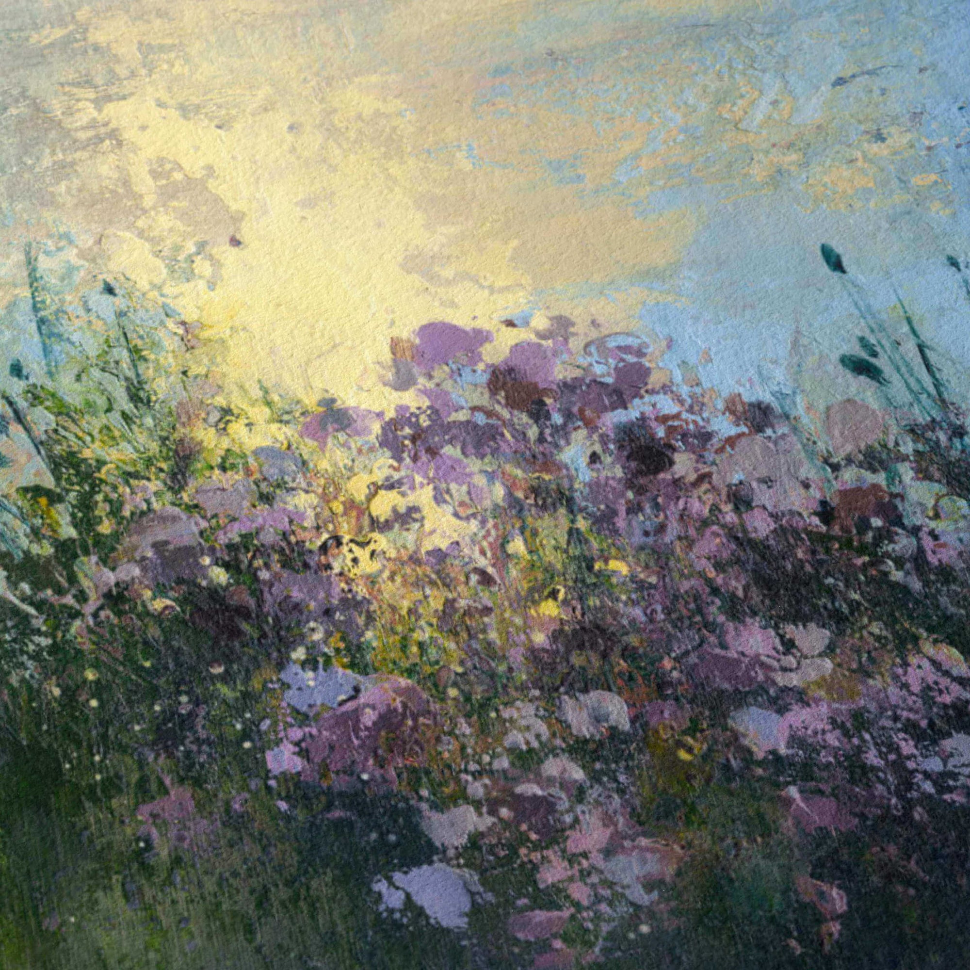 Close up of Giclée art print texture