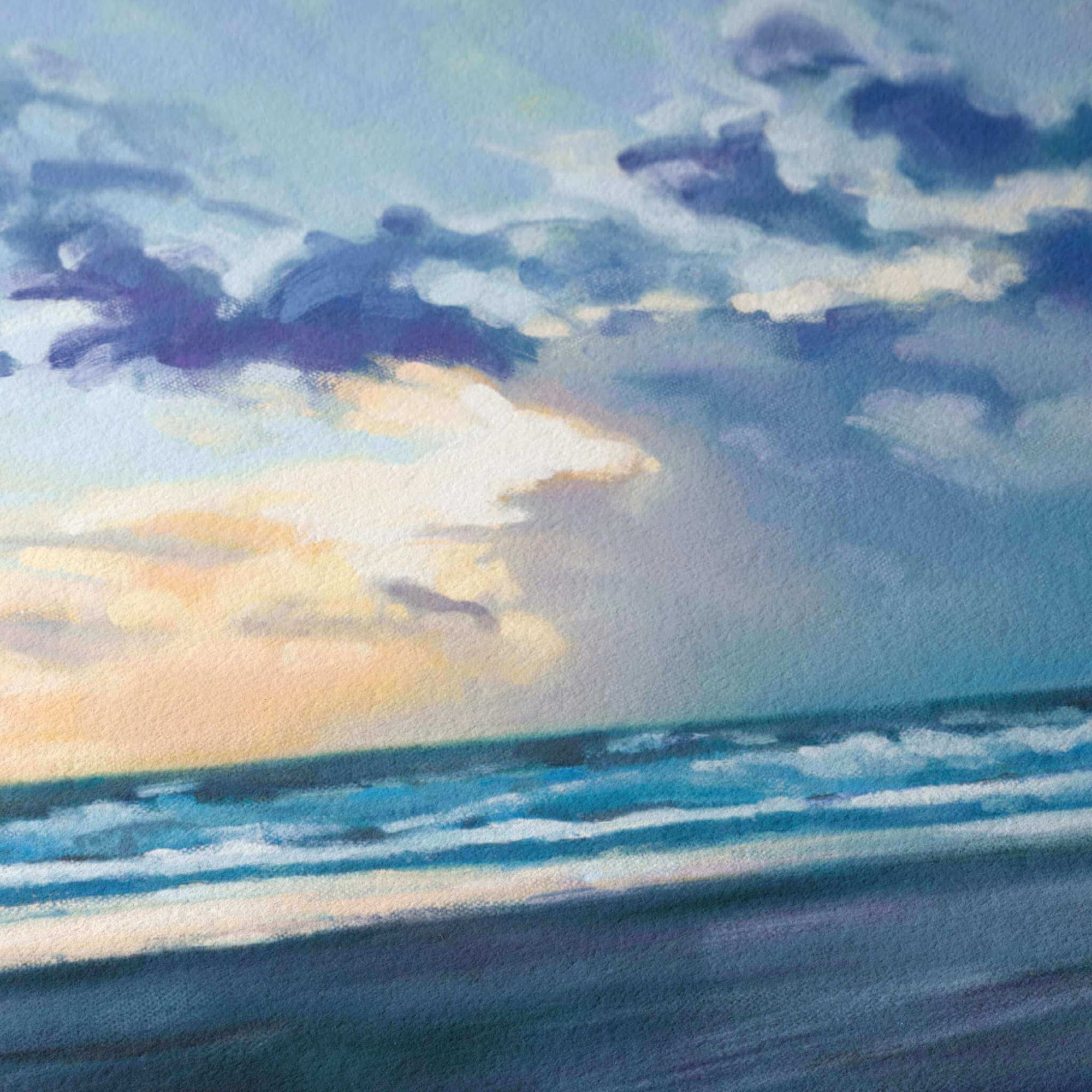 Close up of Giclée art print texture