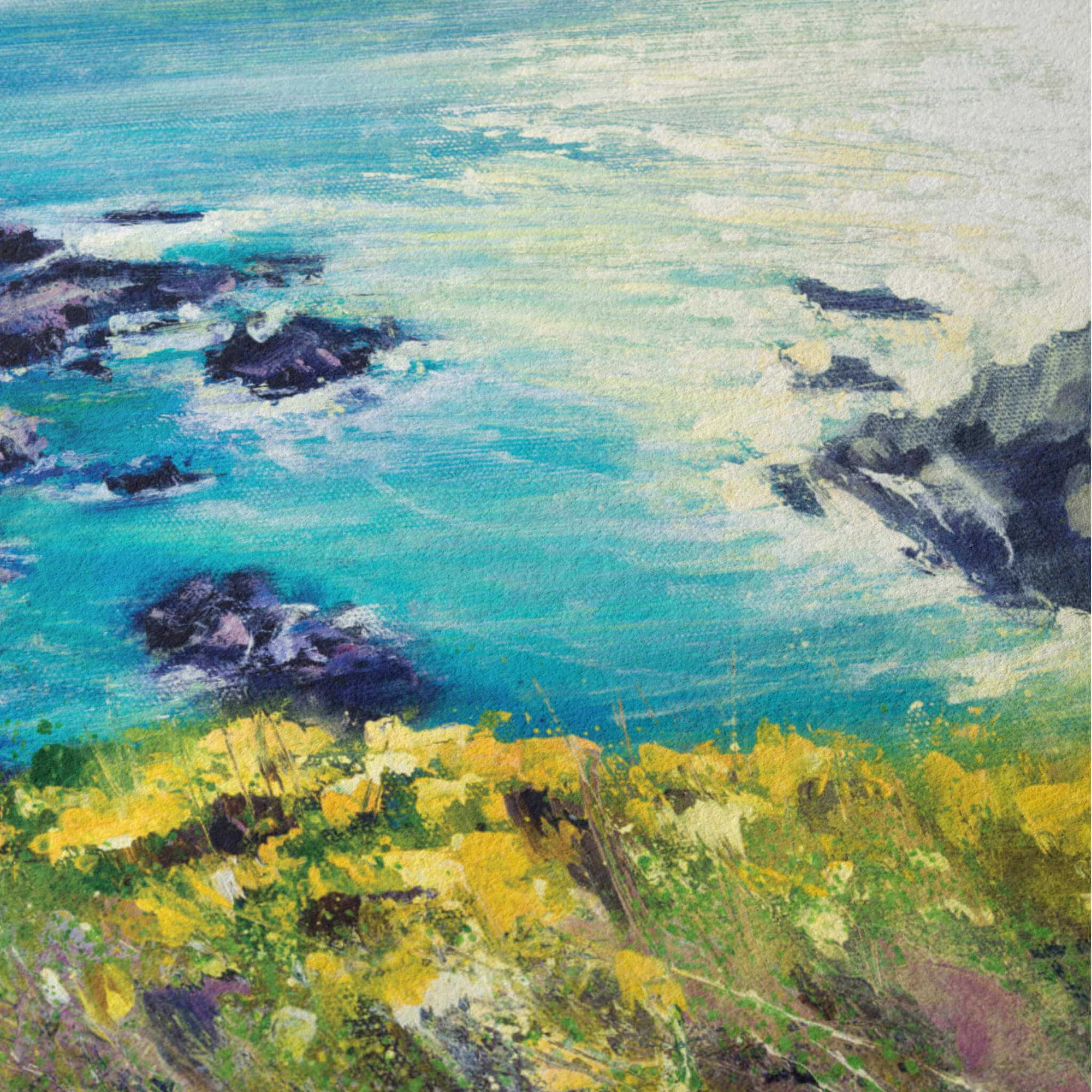 Close up of Giclée art print texture