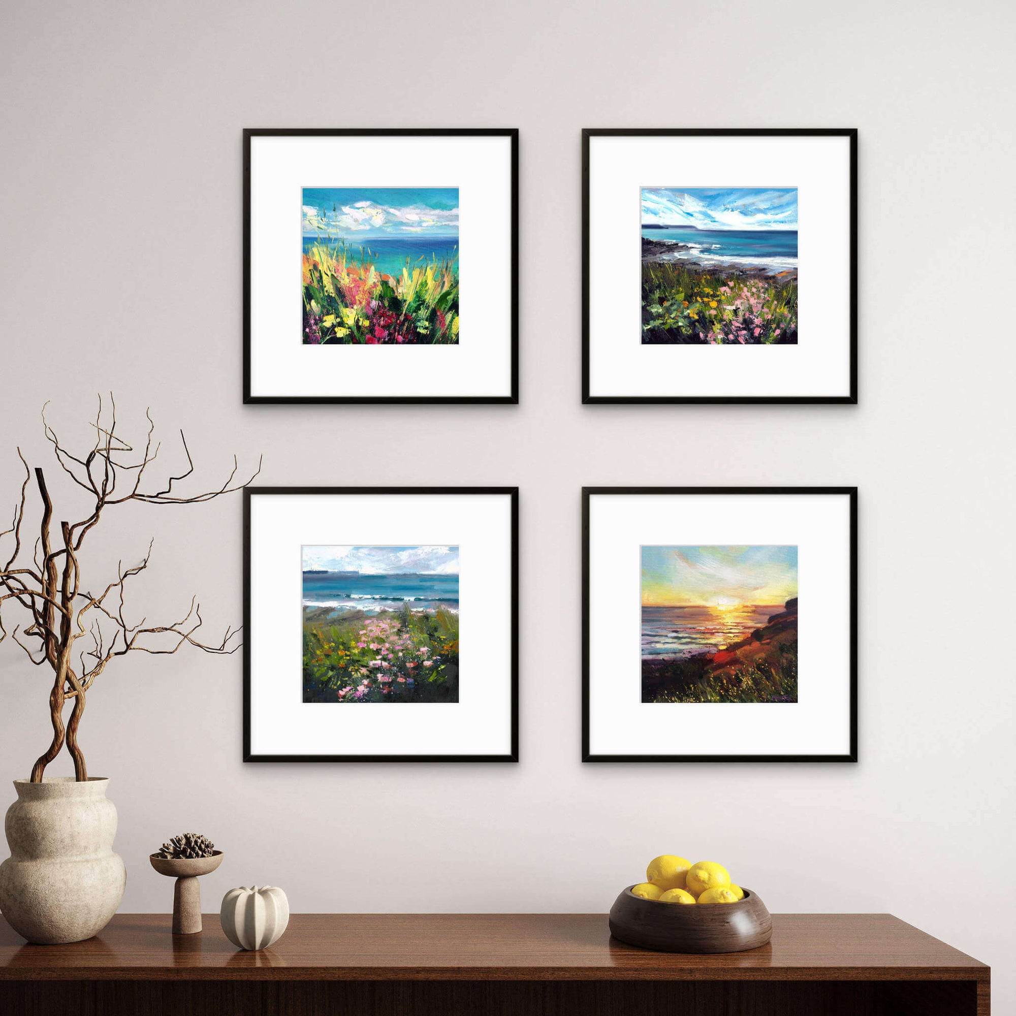 Sea Flower Collection - Set of 4 Mini Prints