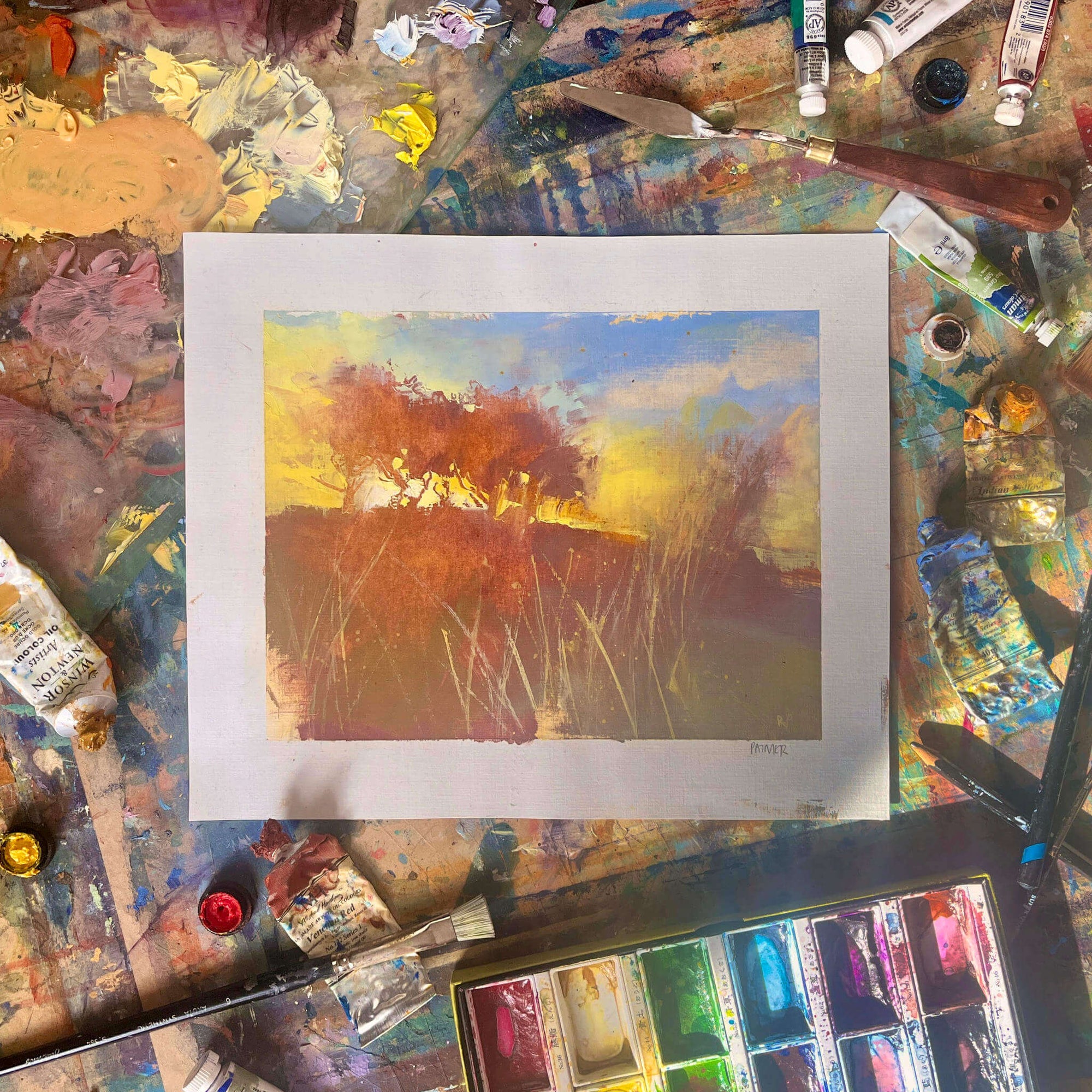 Windswept Tree Study No.1 - Oil On Paper