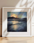 White framed limited edition art prints - Windswept Love 7, inspired by Cornwall, by British artist Rachel Painter