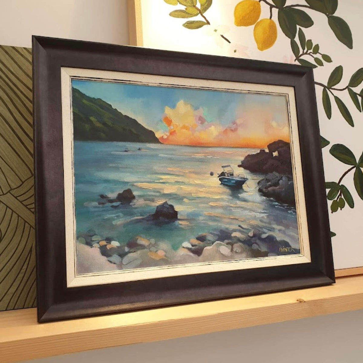 An Engagement Painting Commission: Capturing A Proposal On Corfu's Ermones Beach