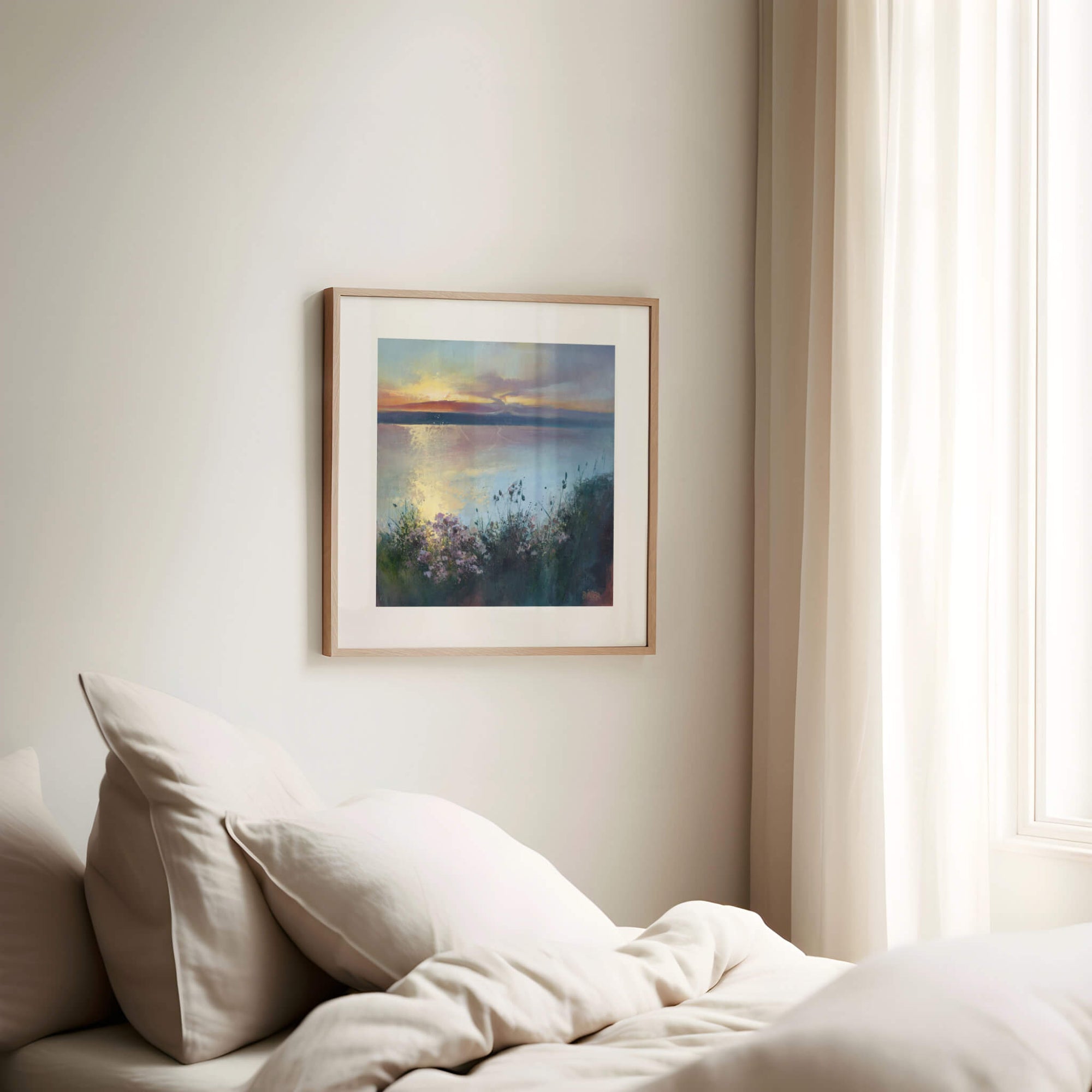 Coastal bedroom wall art prints - by Rachel Painter seascape artist