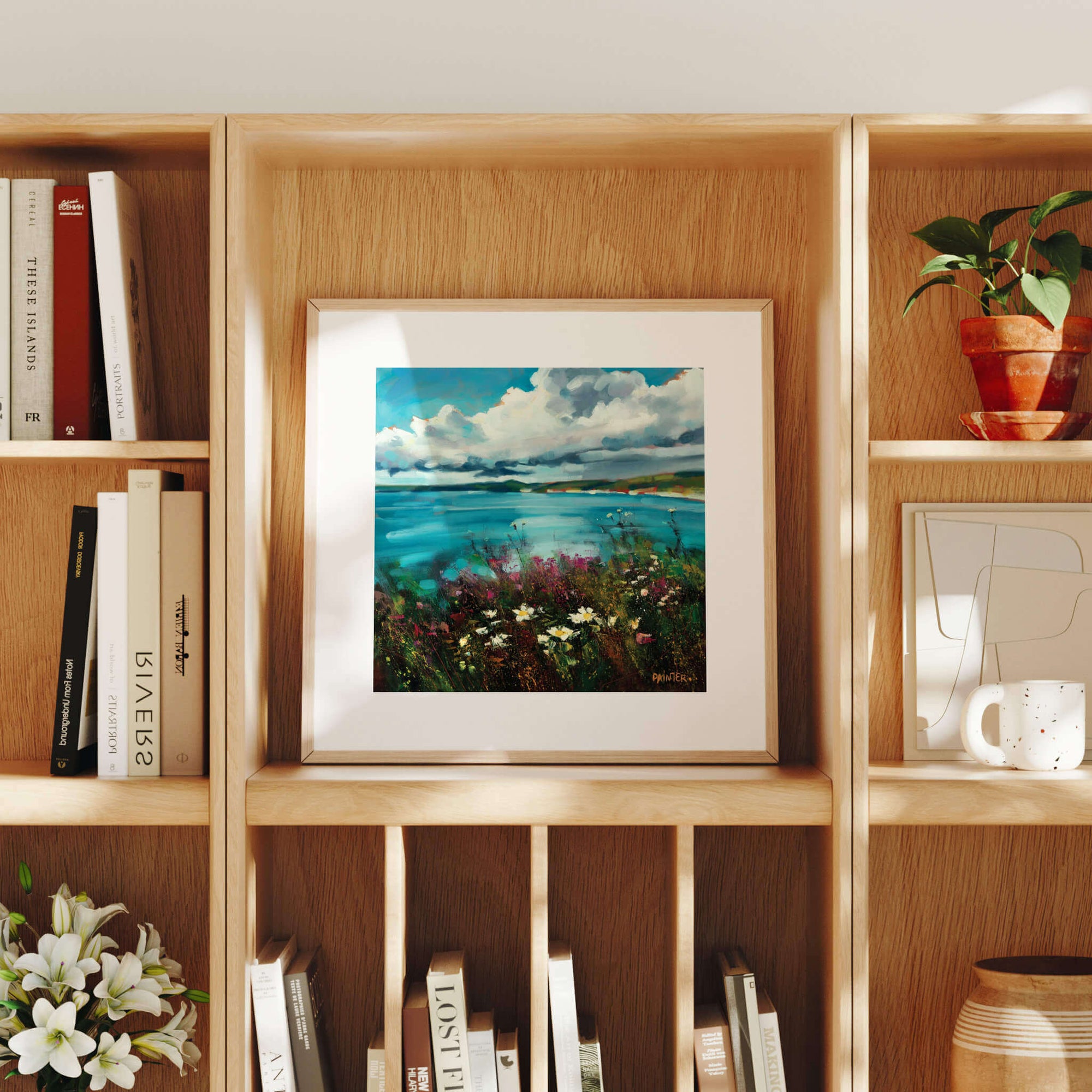 Seascape print as small gift idea - by Rachel Painter, contemporary seascape artist