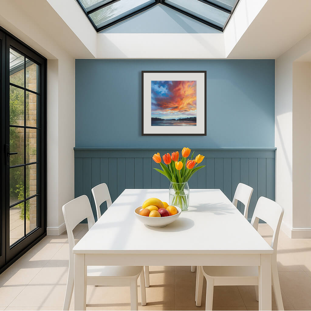 Modern dining room art prints by Rachel Painter, contemporary landscape artist