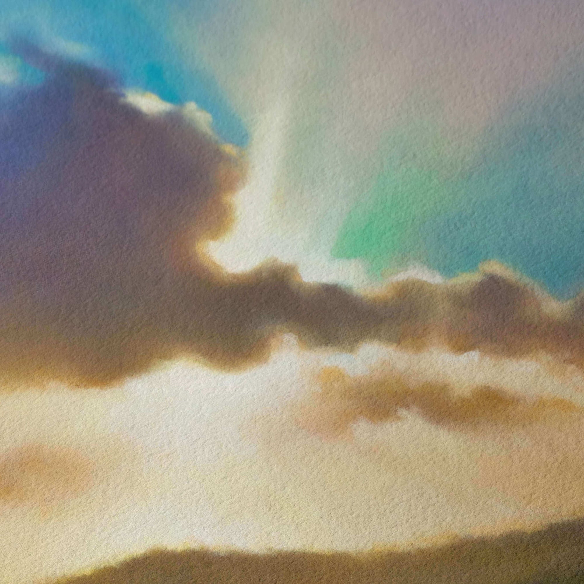 Close up of Giclée art print texture