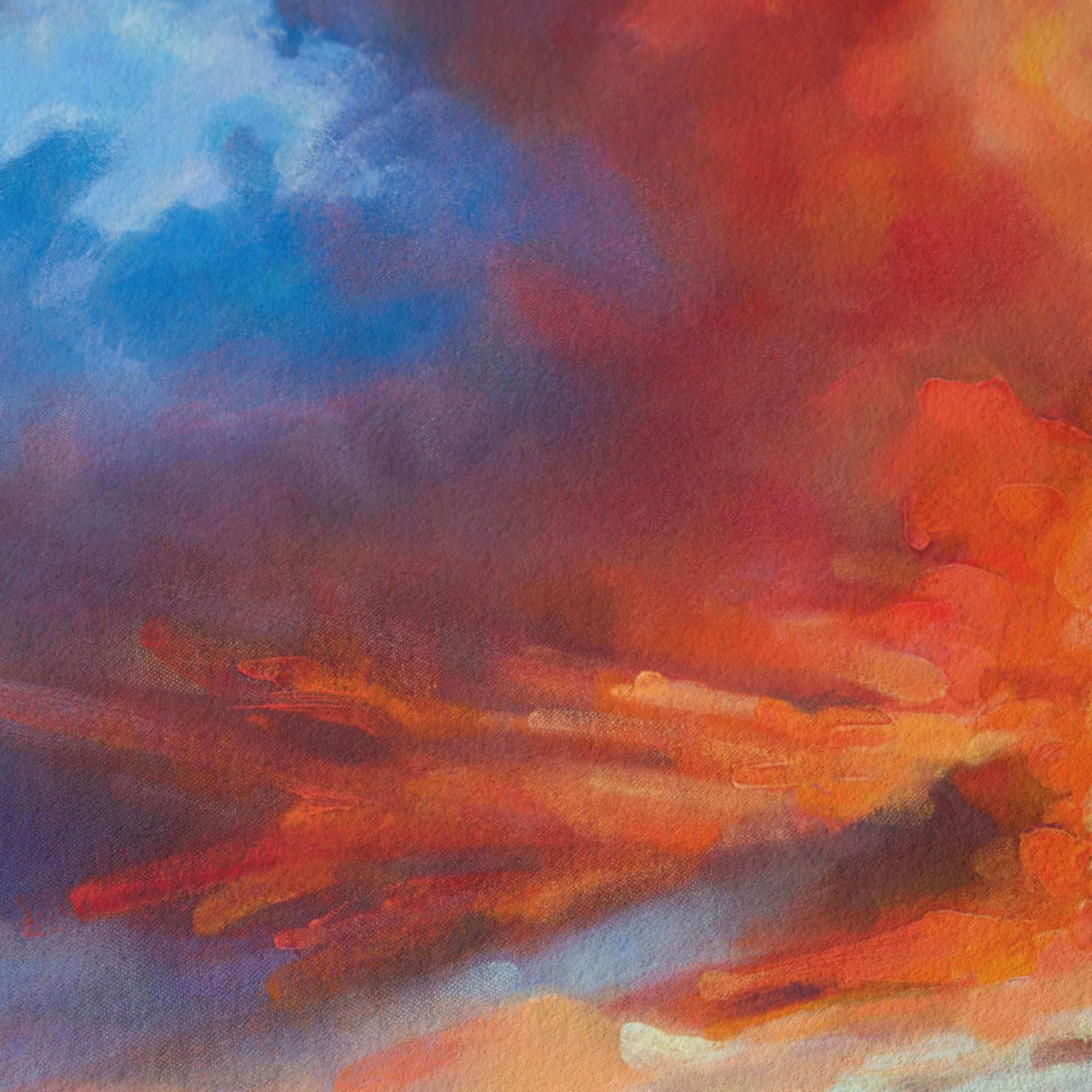 Close up of Giclée art print texture