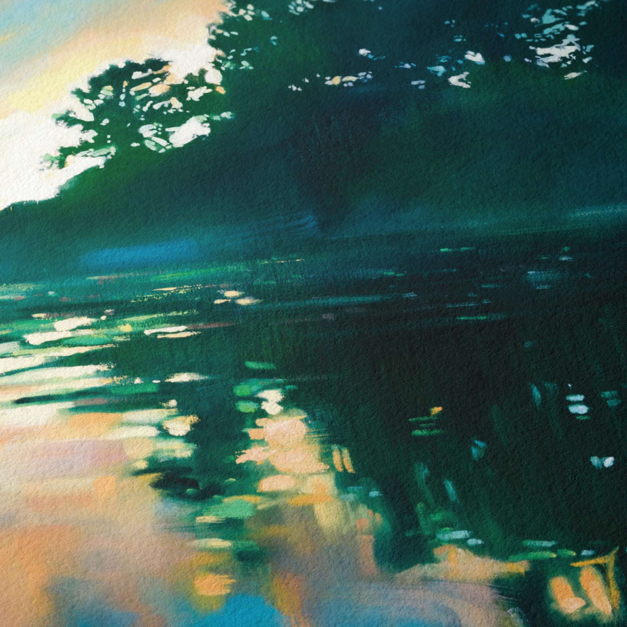 Close up of Giclée art print texture