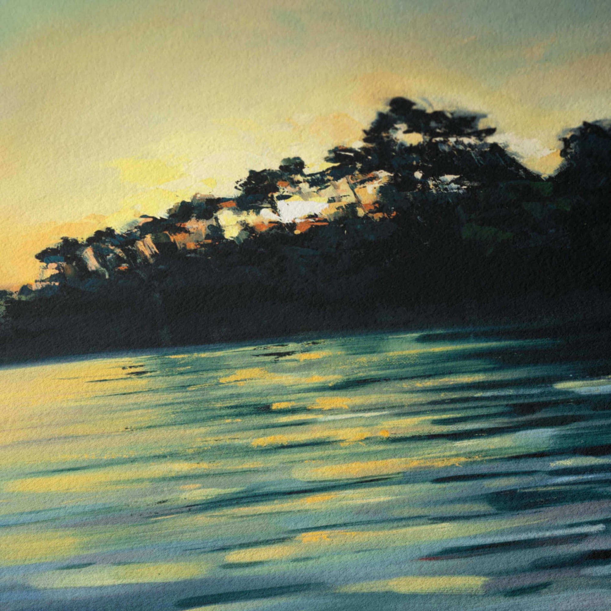 Close up of Giclée art print texture