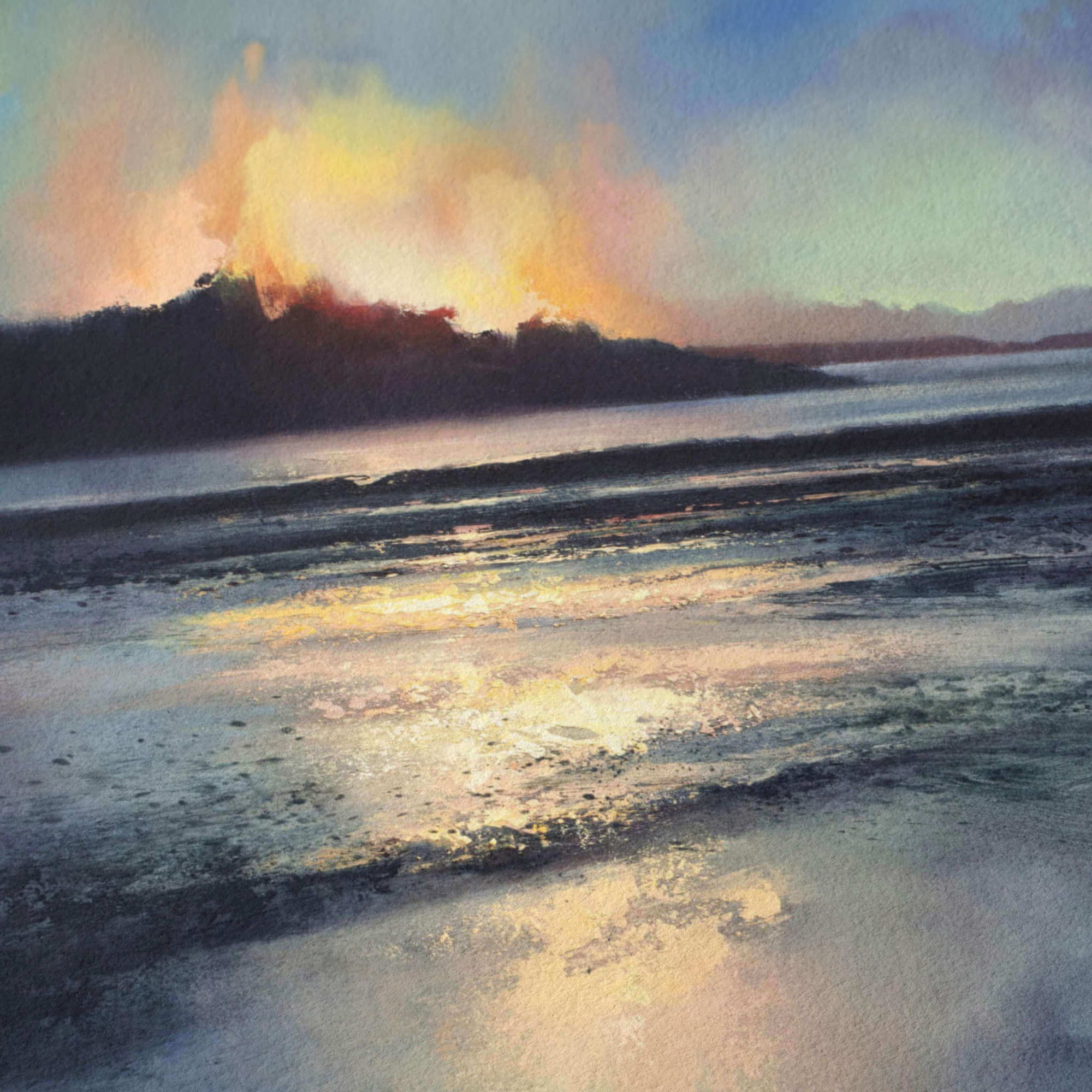 Close up of Giclée art print texture