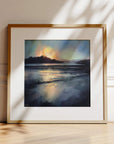 Windswept Love No.7 oak framed landscape prints, ready to hang - seascape Cornwall, by Cornish artist Rachel Painter 