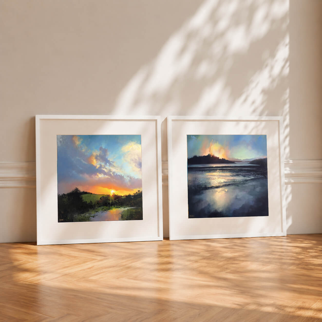Windswept Love No.7 &amp; 8 - Paper Diptych